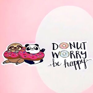 NWT Wool + Pepper Co. Donut Themed Sticker Pack (2)